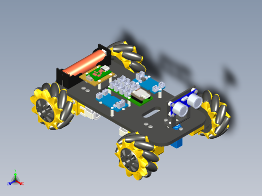 搭载ESP32C6芯片麦克纳姆轮小车