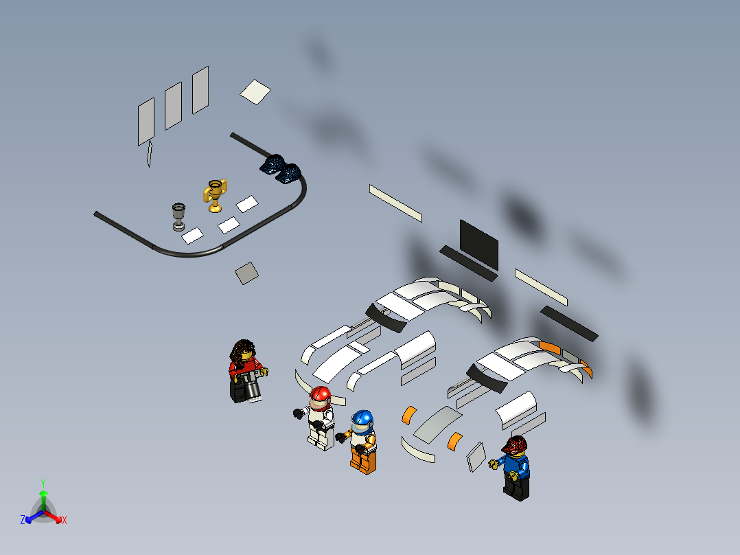 A2005058-乐高速度冠军 - 波尔舍918 GT终点线 (75912)