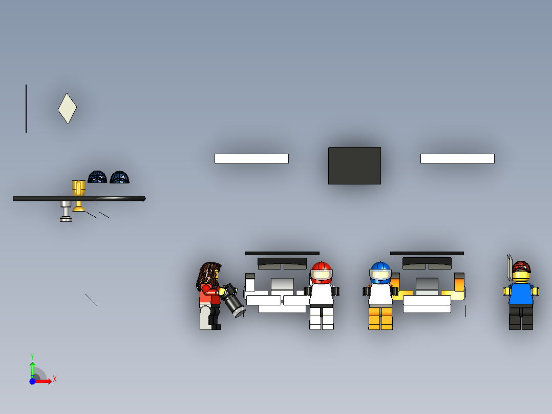 A2005058-乐高速度冠军 - 波尔舍918 GT终点线 (75912)前视图