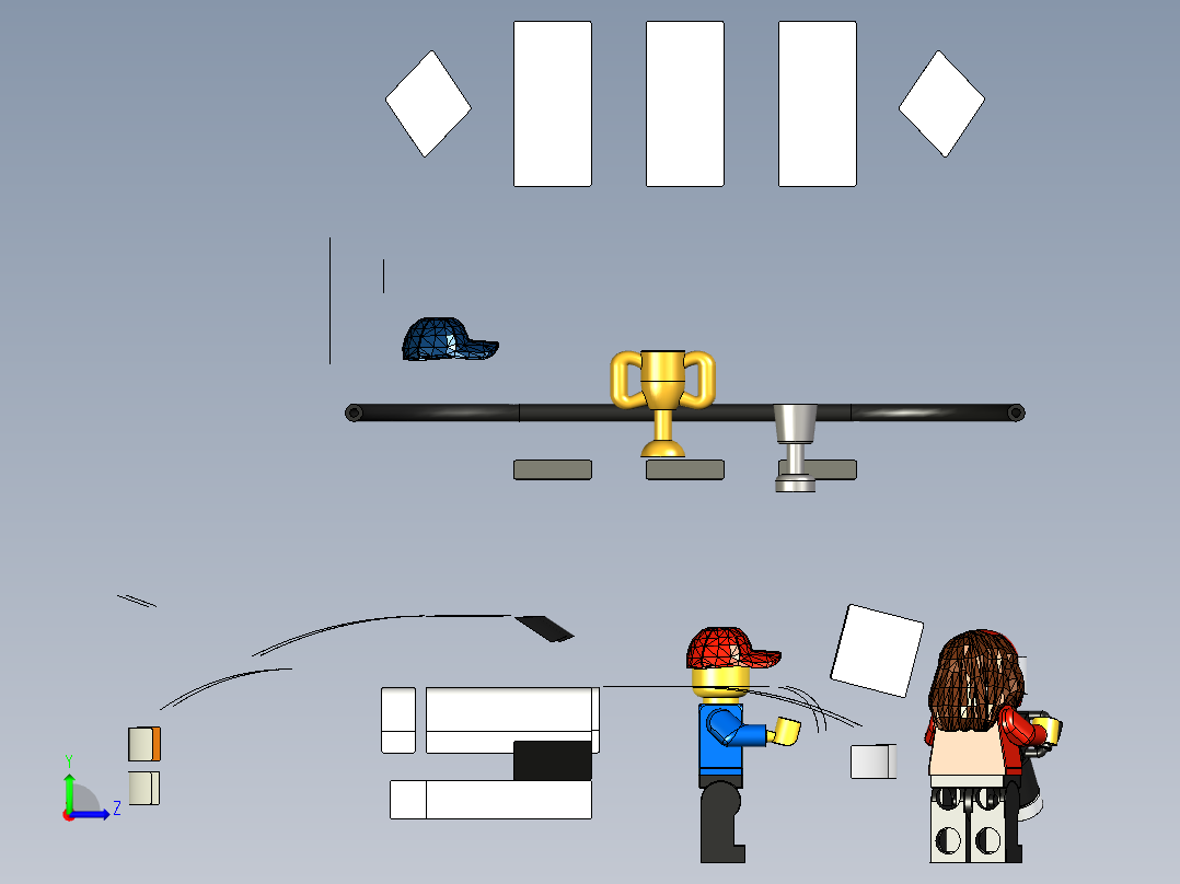 A2005058-乐高速度冠军 - 波尔舍918 GT终点线 (75912)左视图