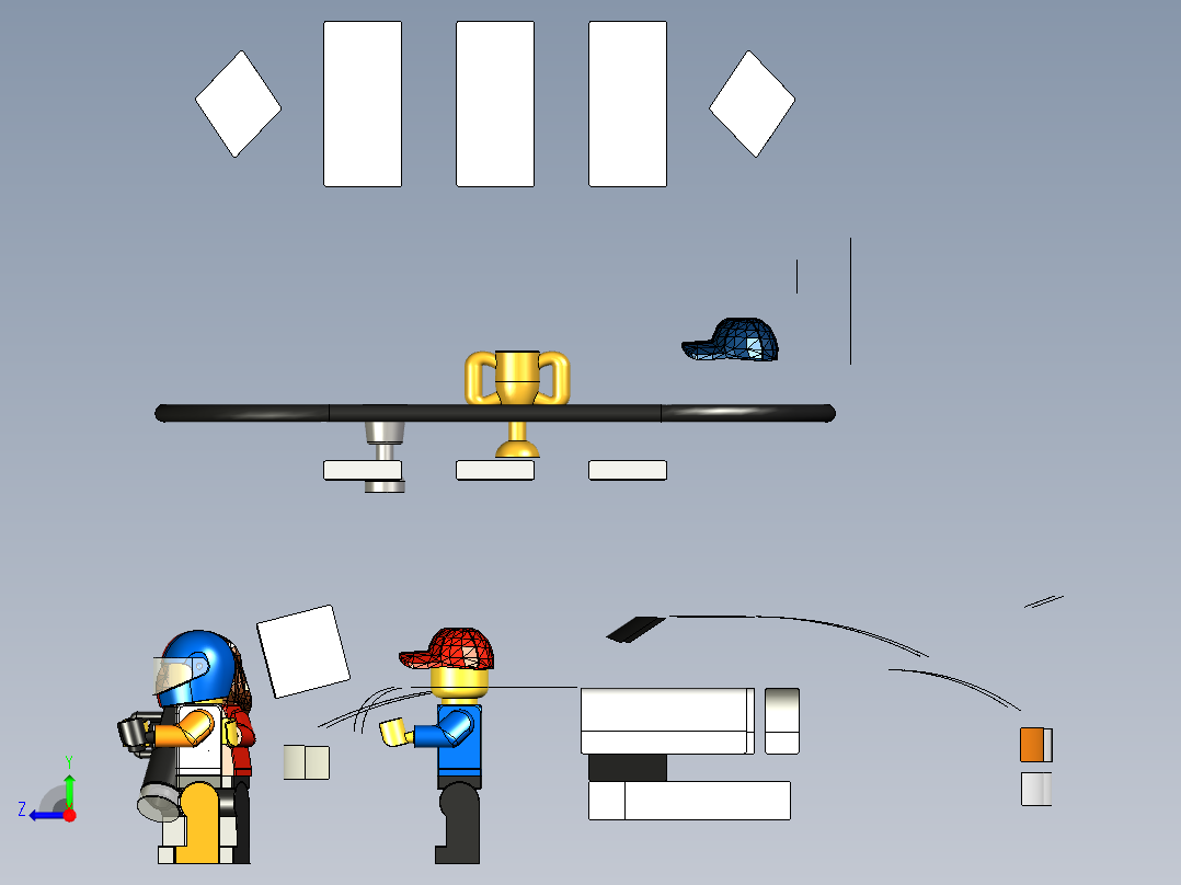 A2005058-乐高速度冠军 - 波尔舍918 GT终点线 (75912)右视图