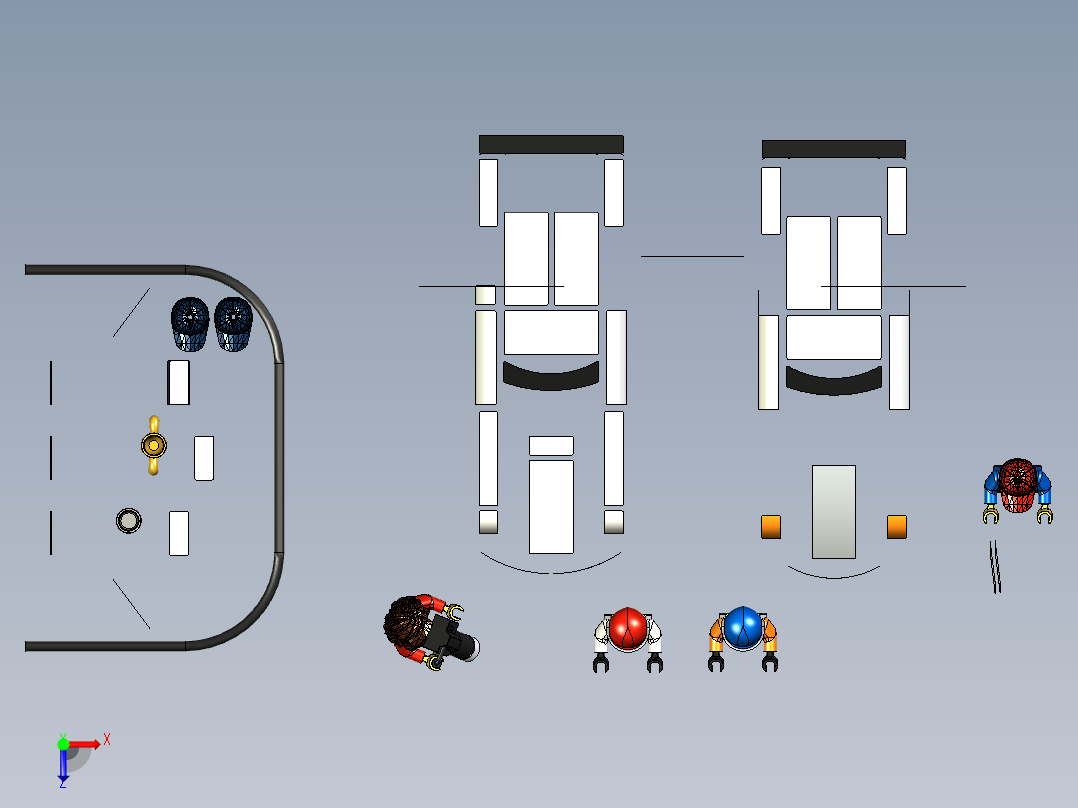 A2005058-乐高速度冠军 - 波尔舍918 GT终点线 (75912)俯视图