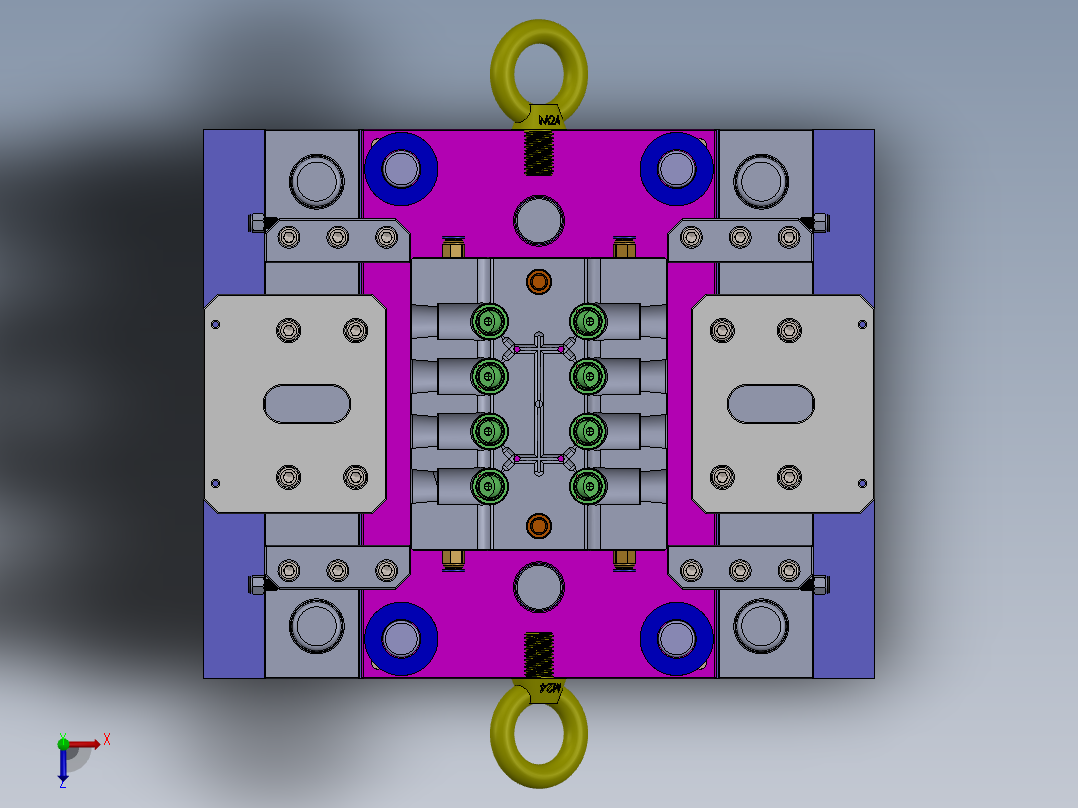 弯头模具4_4俯视图