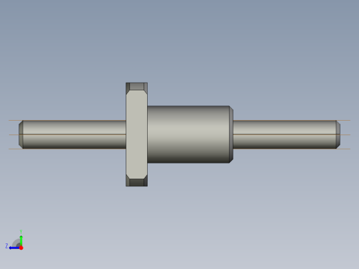 JF0802_5-4滚珠丝杆3D模型右视缩略图