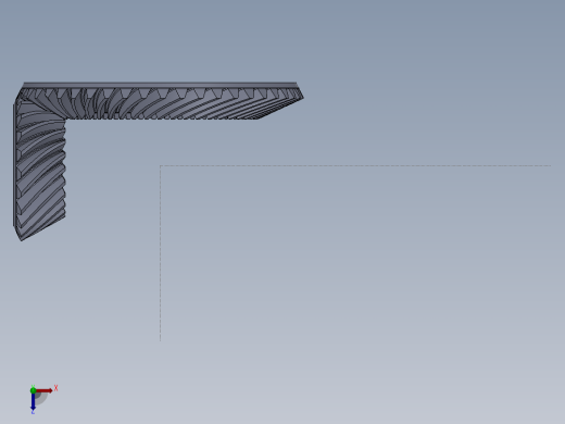 格里森制圆锥弧形齿轮配合对研修型模型、演示动画和视频 3D模型SolidWorks三维设计图俯视缩略图