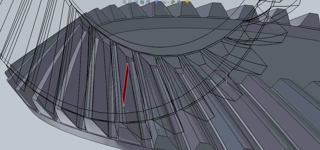 格里森制圆锥弧形齿轮配合对研修型模型、演示动画和视频 3D模型SolidWorks三维设计图