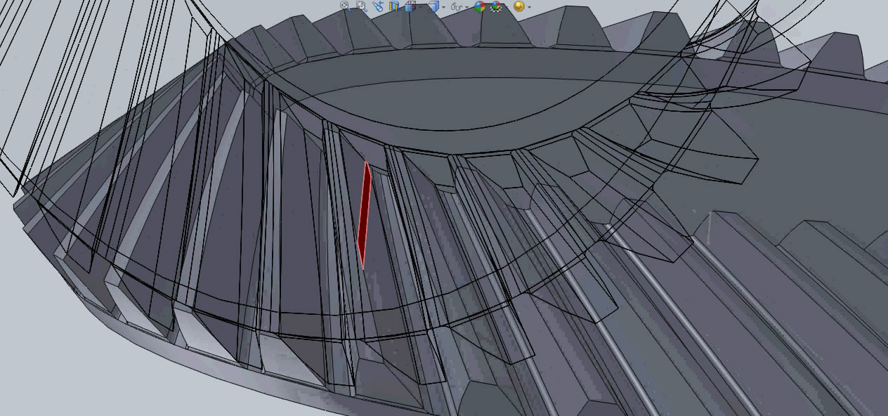 格里森制圆锥弧形齿轮配合对研修型模型、演示动画和视频 3D模型SolidWorks三维设计图