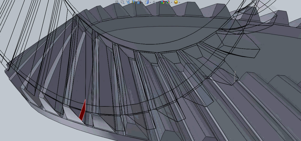 格里森制圆锥弧形齿轮配合对研修型模型、演示动画和视频 3D模型SolidWorks三维设计图