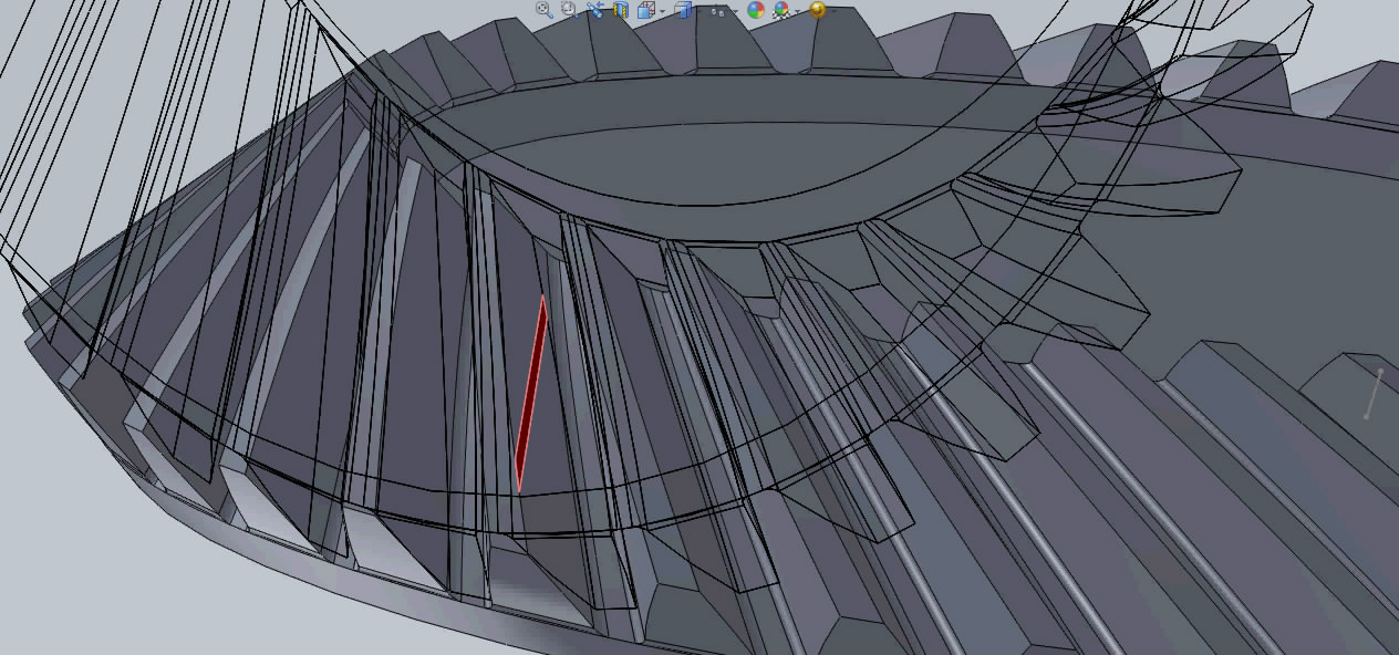 格里森制圆锥弧形齿轮配合对研修型模型、演示动画和视频 3D模型SolidWorks三维设计图