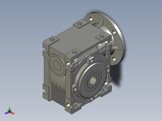 蜗轮蜗杆减速机NMRV030-14H8-56B14.step