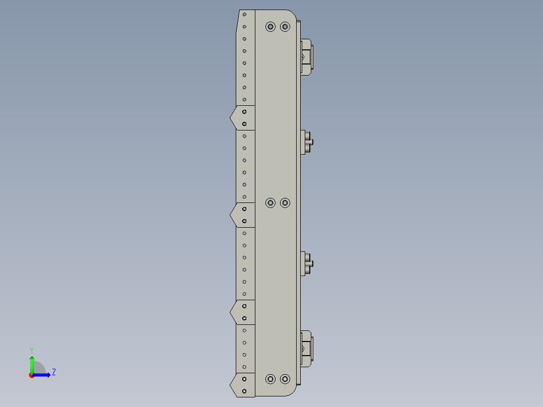 TBJ-型材夹紧组件左视图