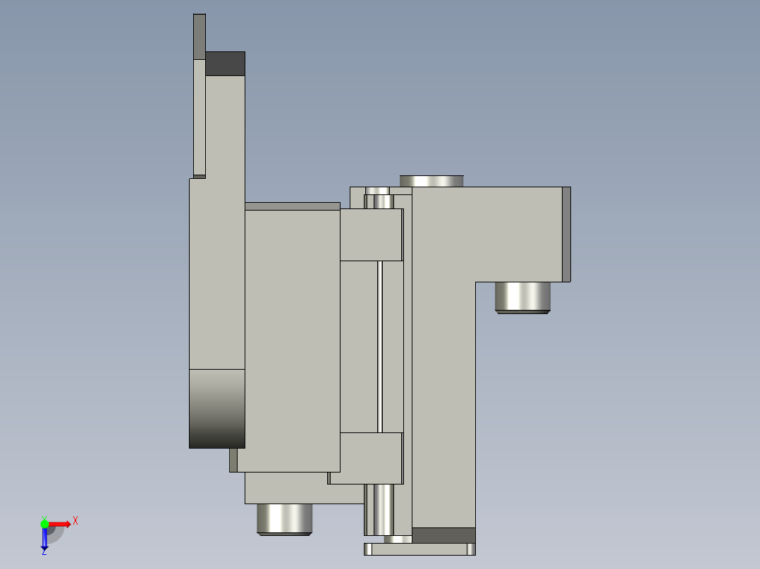 TBJ-型材夹紧组件俯视图