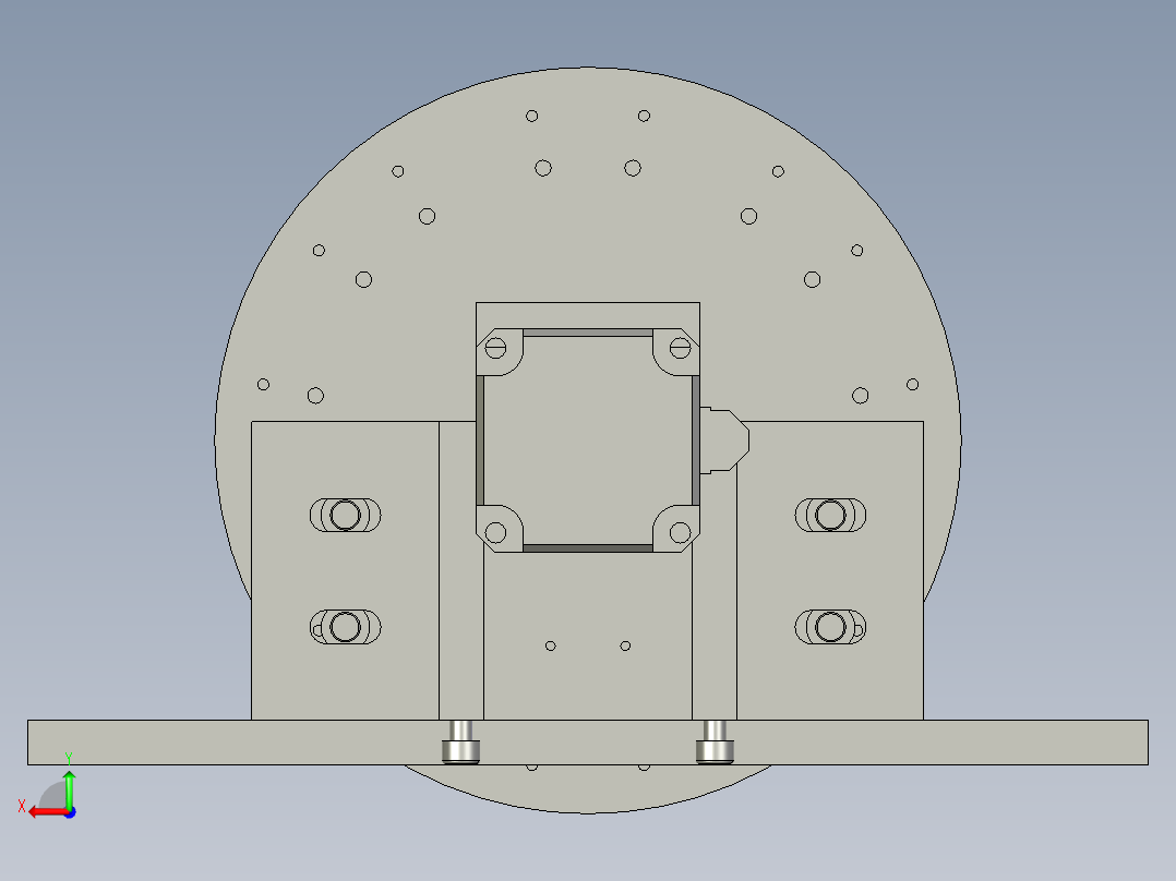 转盘装配体后视图