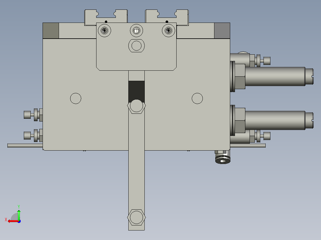 旋转针头装配后视图