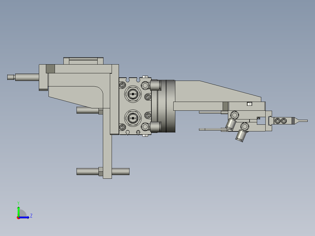 旋转针头装配左视图