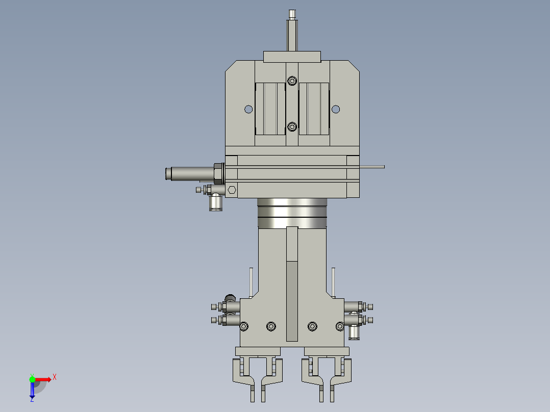 旋转针头装配俯视图