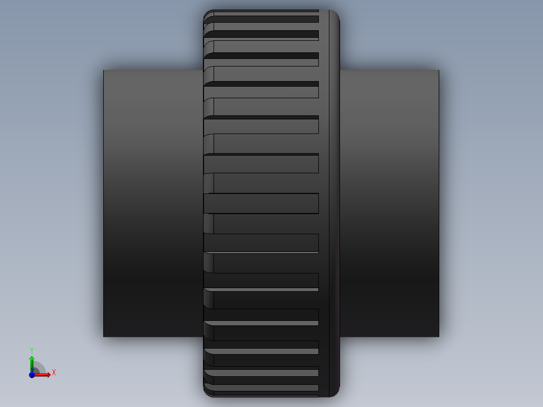 UNION_DN32_PN10_UPVC前视图