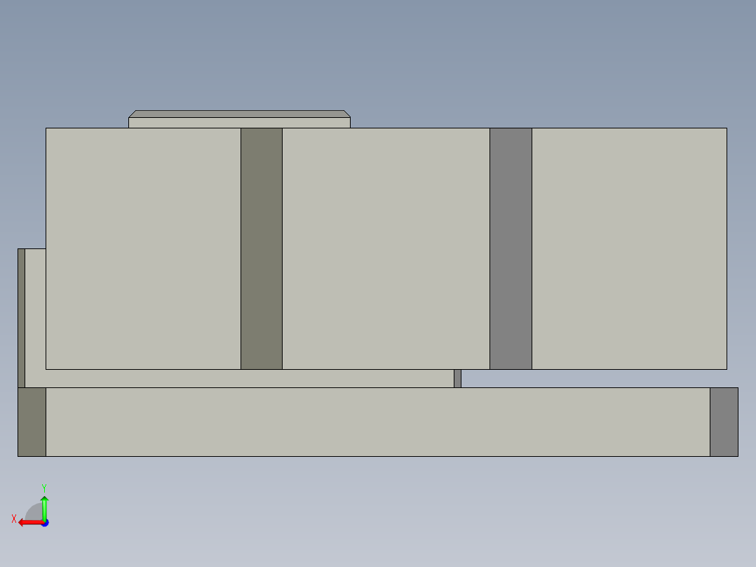 检测正反机构后视图