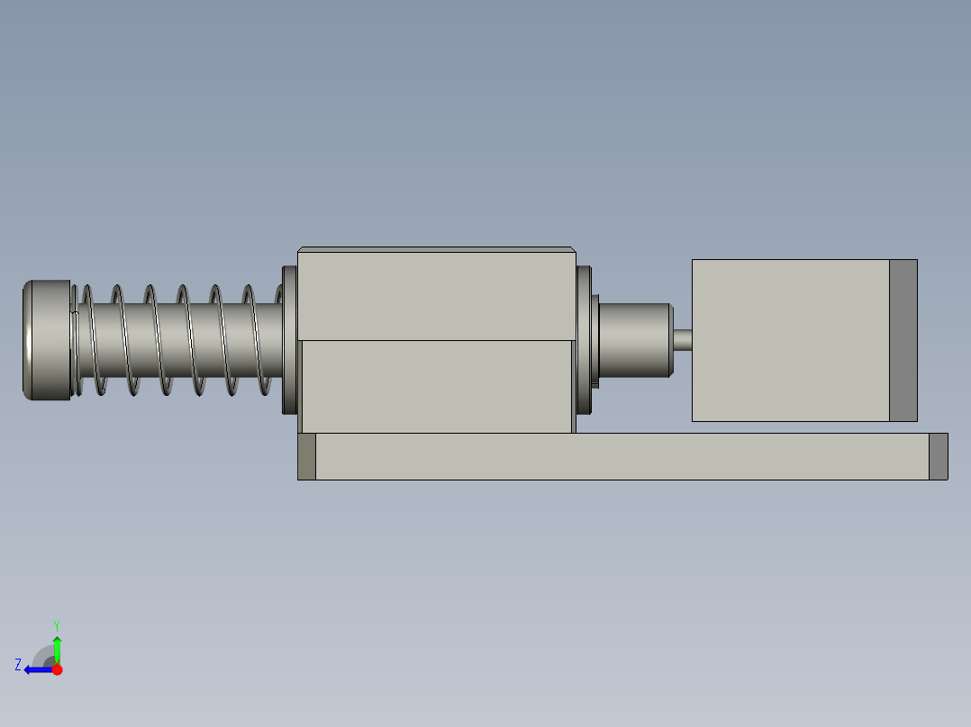 检测正反机构右视图