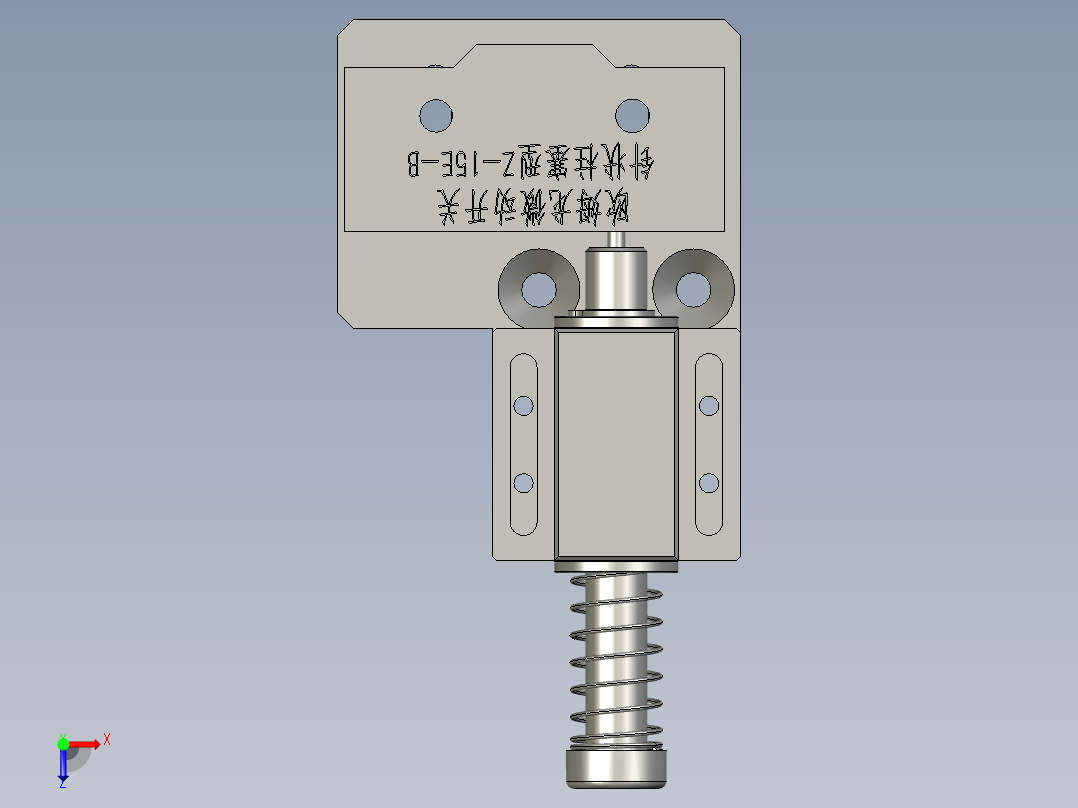 检测正反机构俯视图