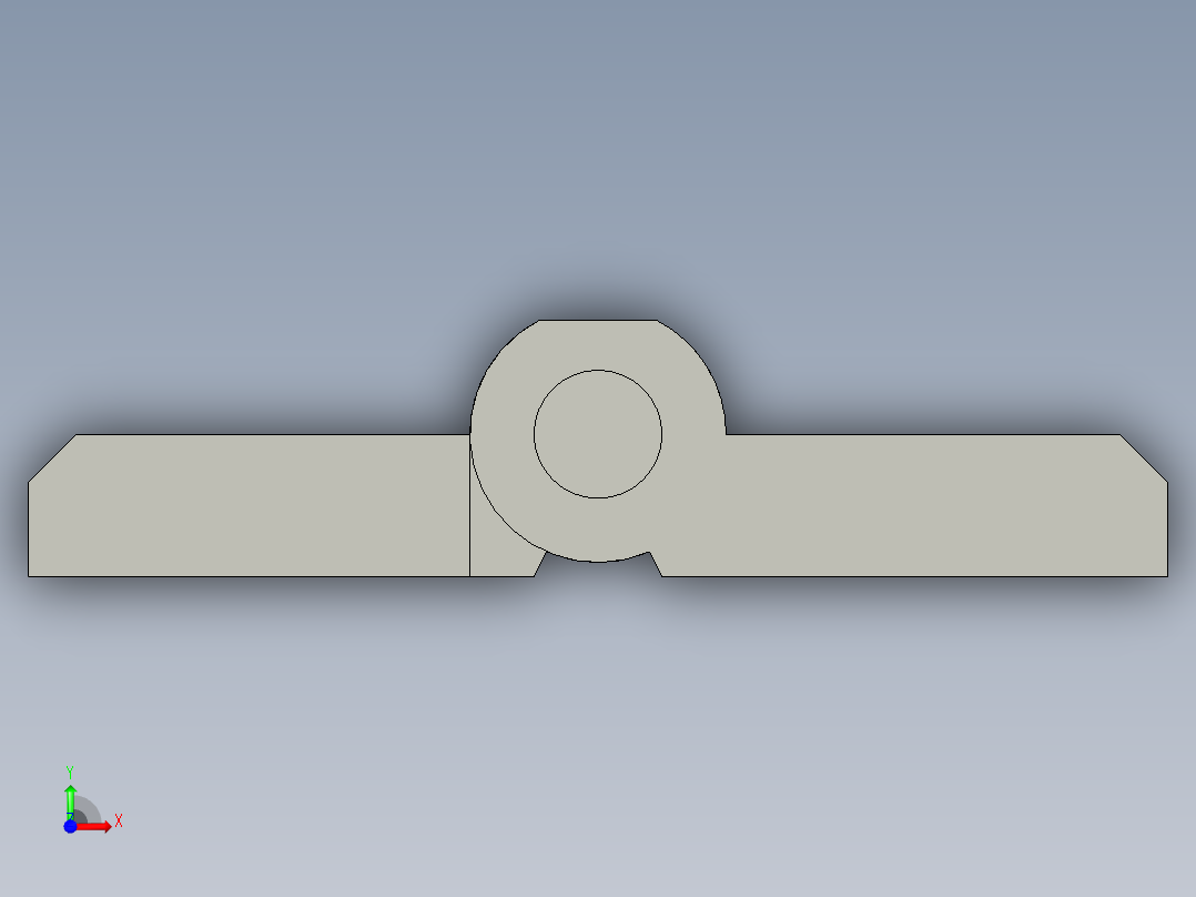 铸造型工业铰链HEZY40前视图