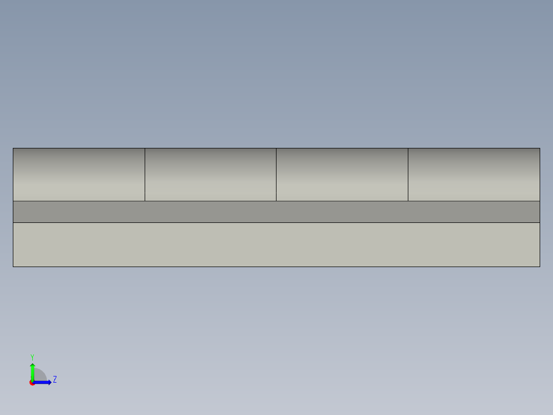 铸造型工业铰链HEZY40左视图