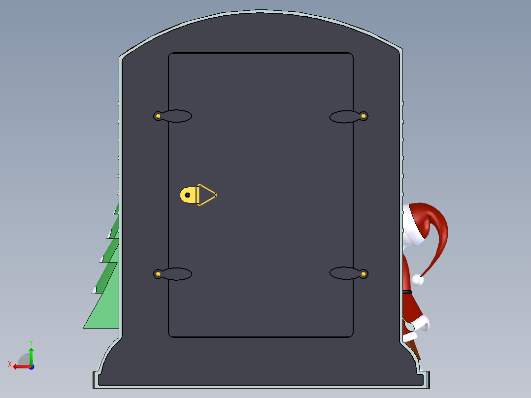 圣诞节相册后视图