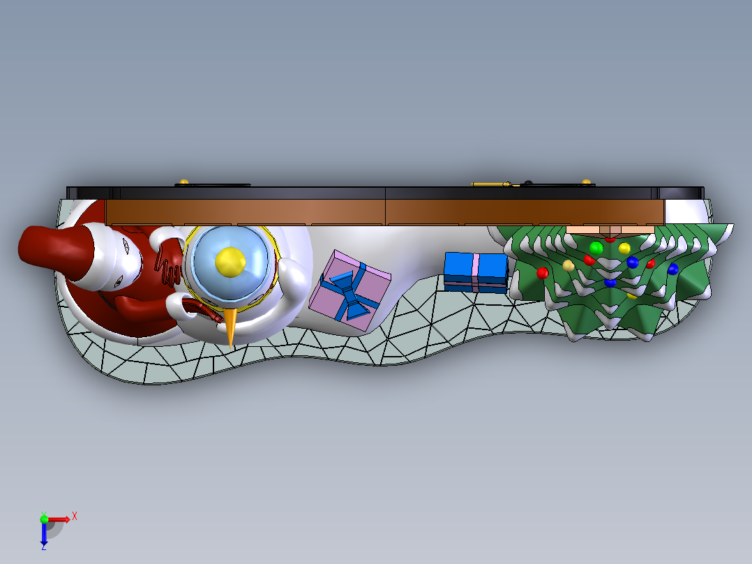 圣诞节相册俯视图