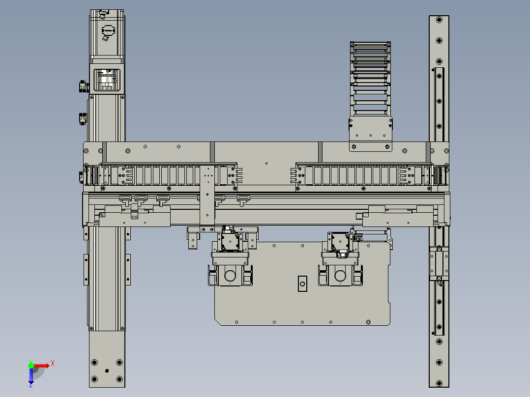 低成本仿形自动焊接机俯视图