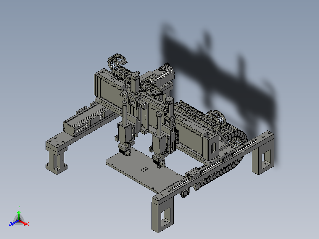 低成本仿形自动焊接机正等轴测图