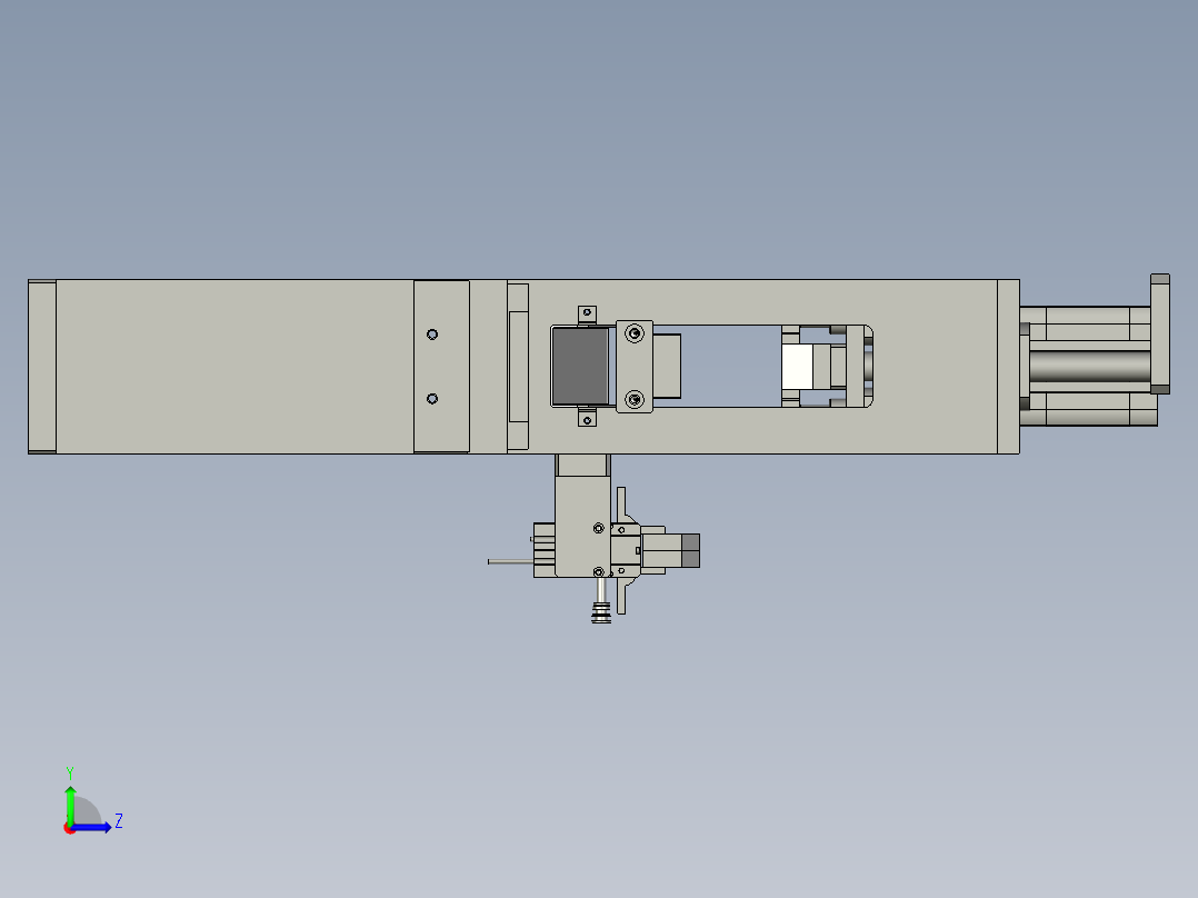 切断总成左视图