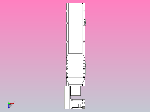 机器人皮带驱动直线轴TPA-GCB-150-P80-L350-QL-M75-N3俯视缩略图