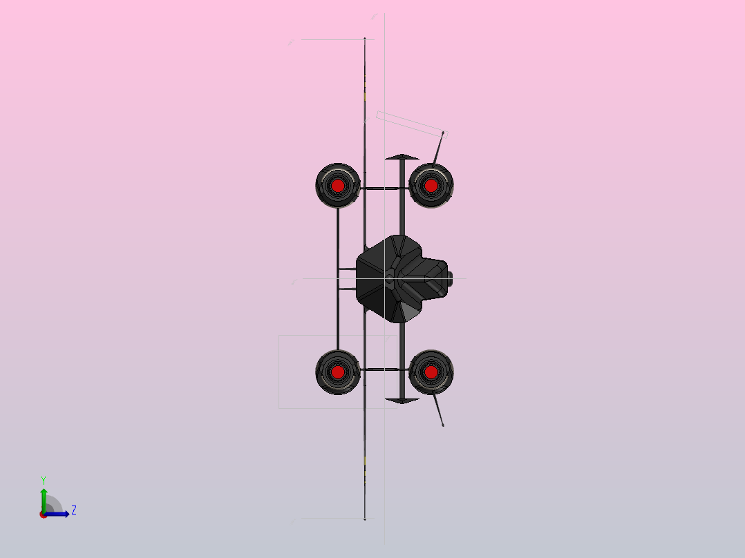 前驱战斗机左视图