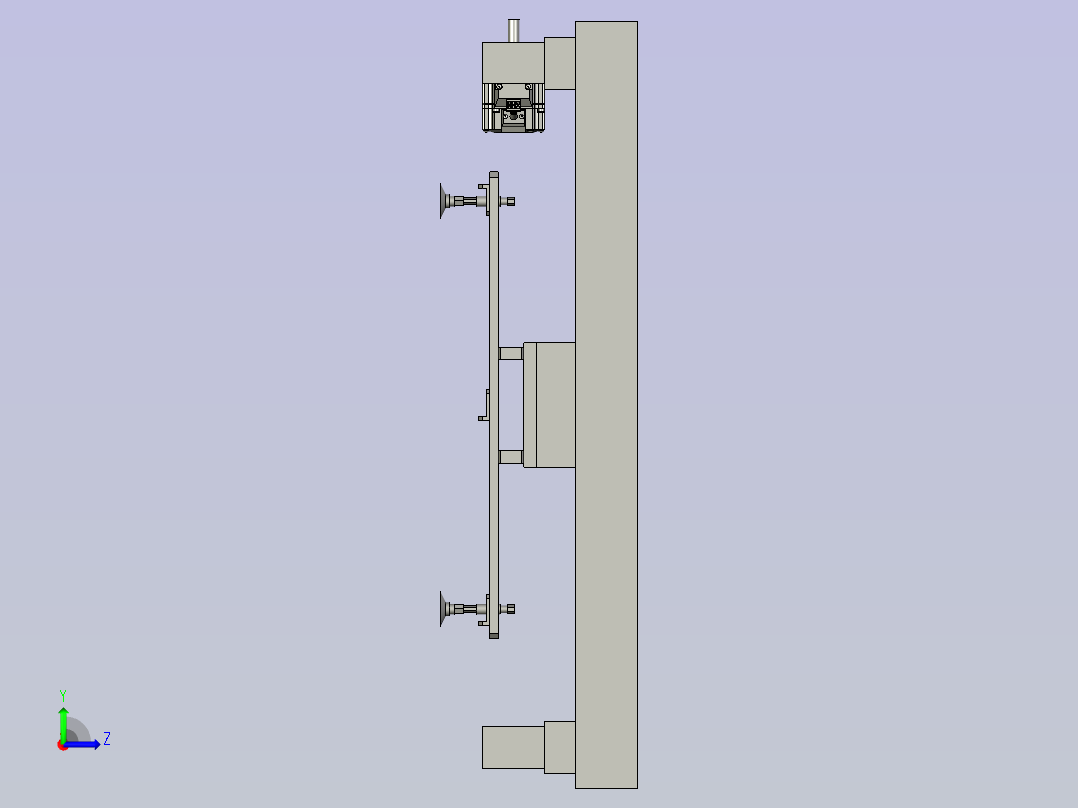 PCB-成品-散热片托盘吸嘴组左视图