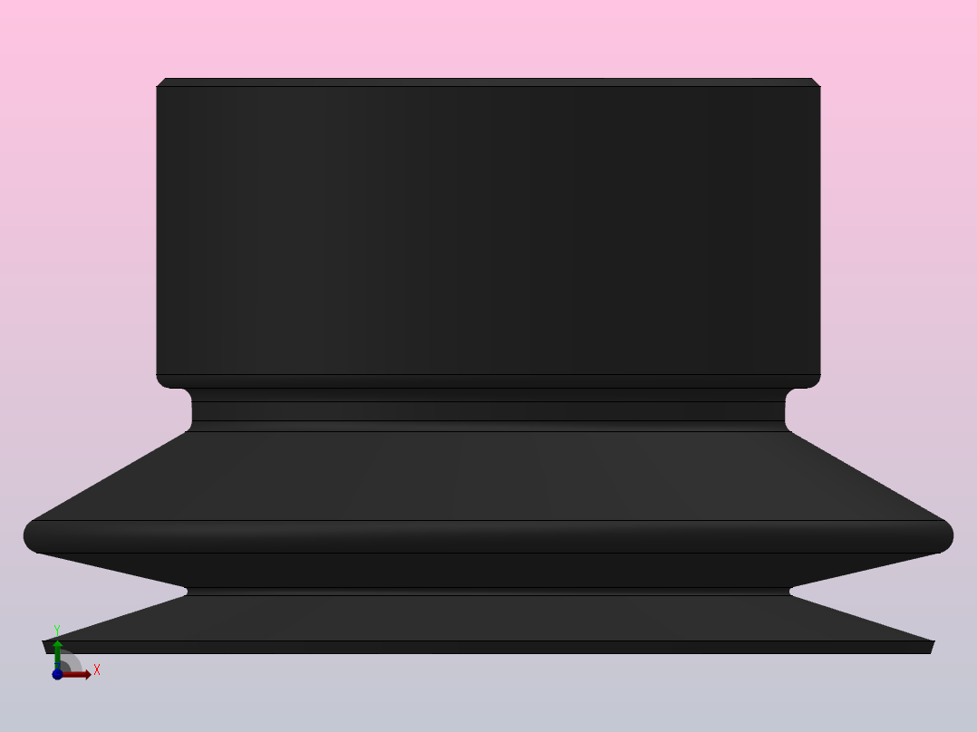 PJG(φ20)双层真空吸盘[PJG-20-N]前视图