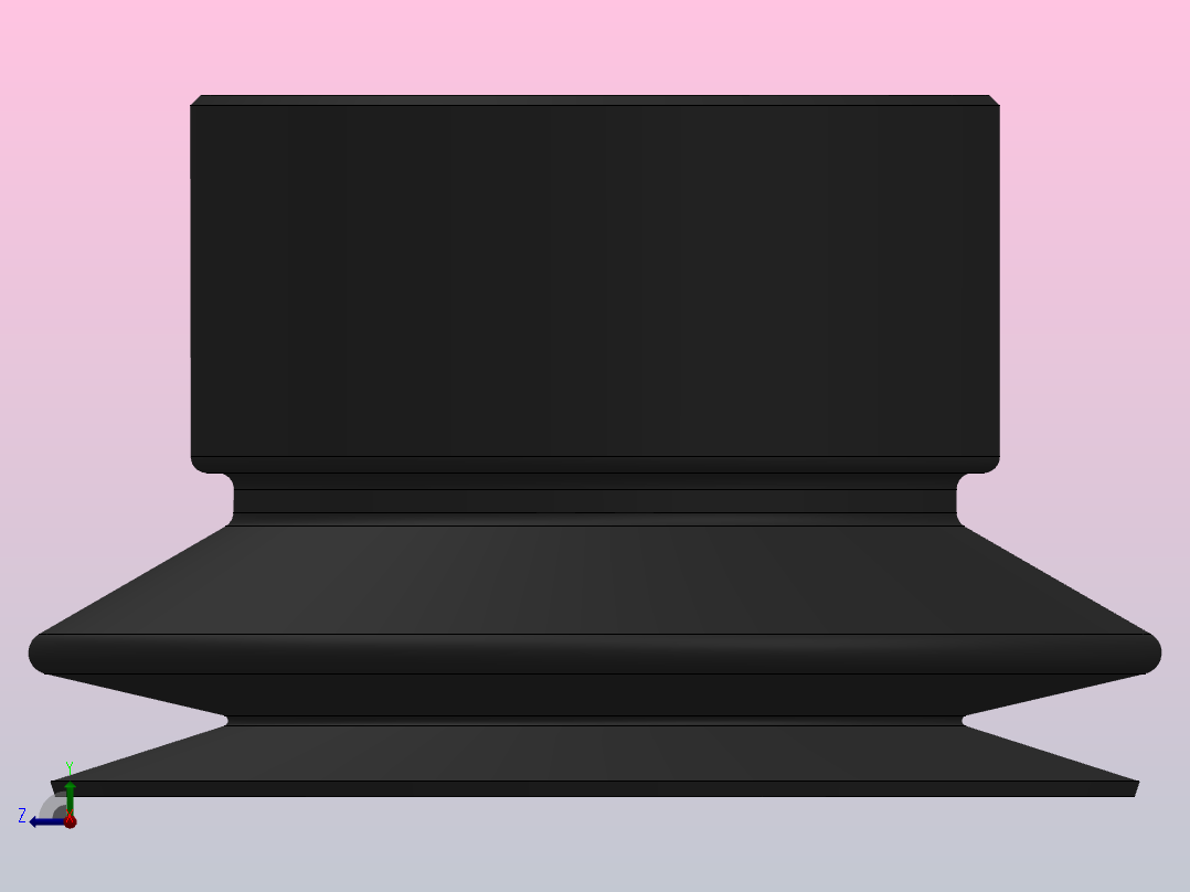 PJG(φ20)双层真空吸盘[PJG-20-N]右视图