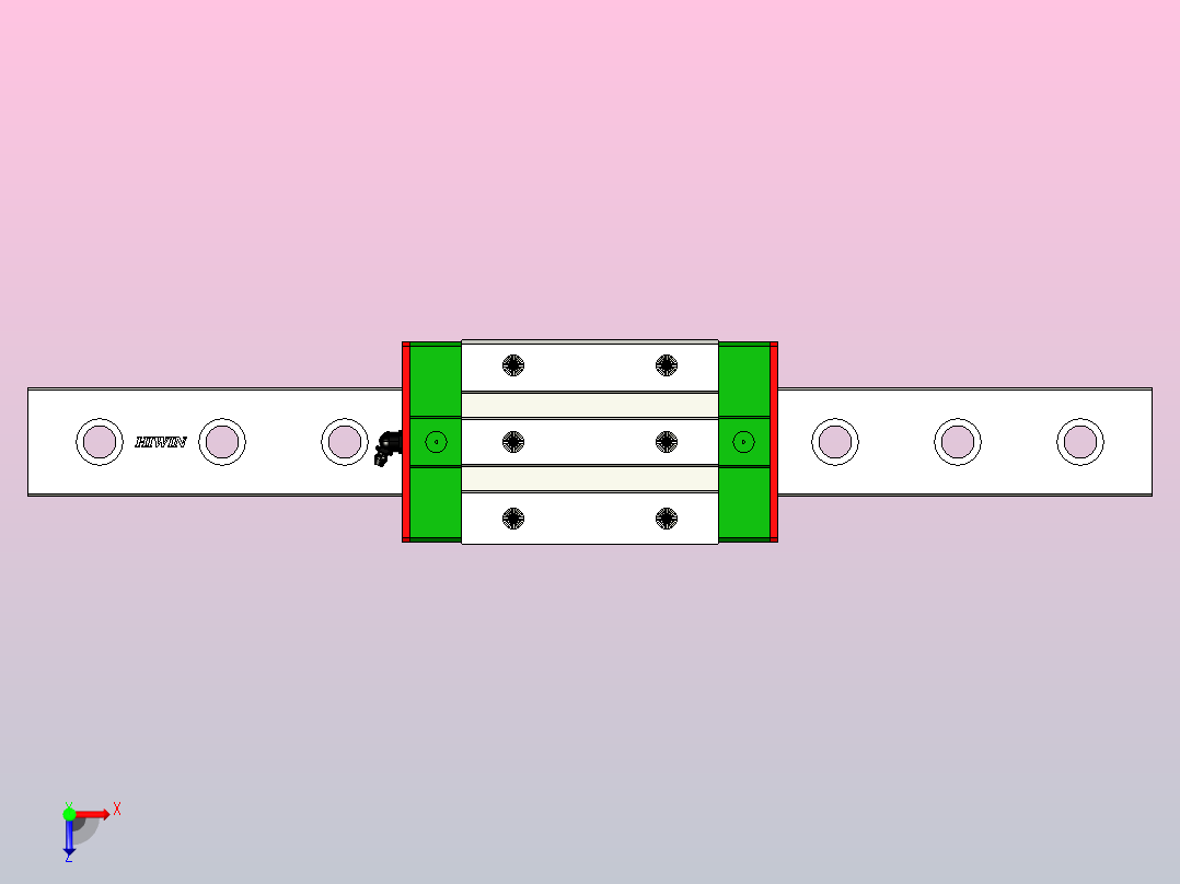 直线导轨RGL55CA1R550Z0H俯视图