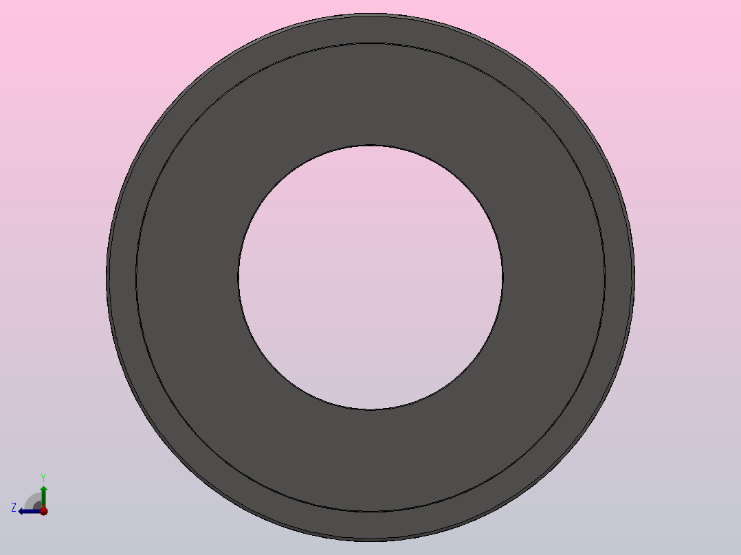 滚针和双向推力圆柱滚子组合轴承 ZARN型_ZARN 90180前视图