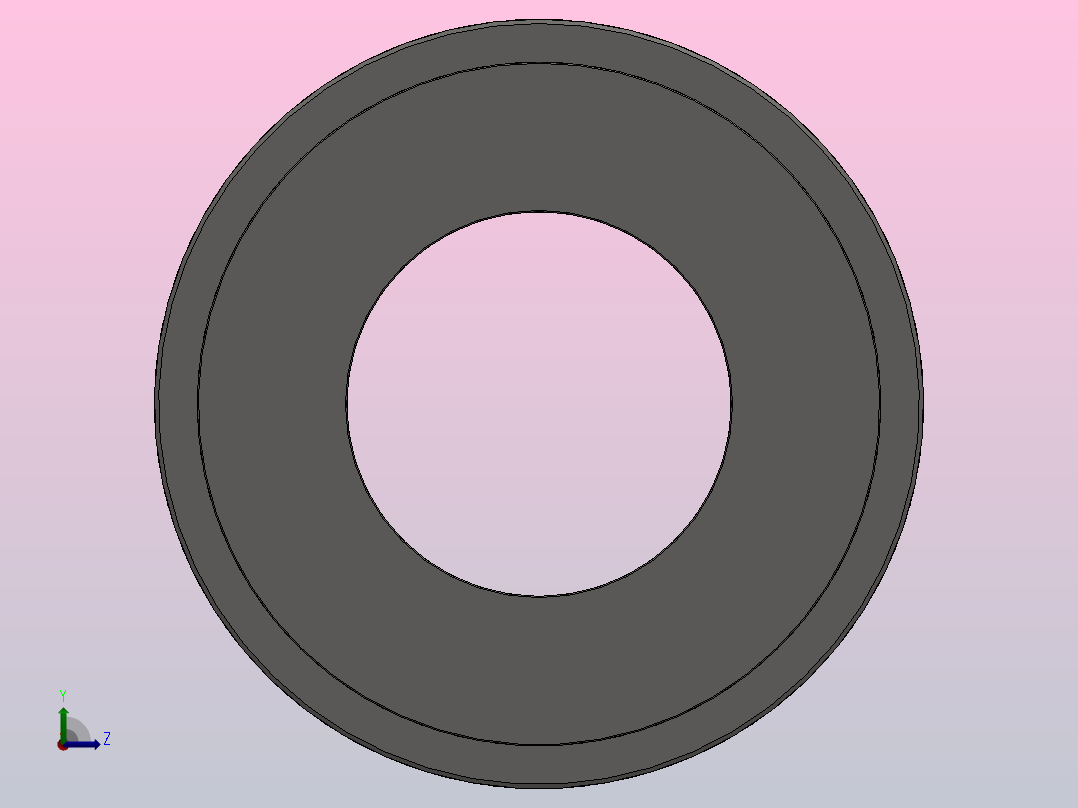 滚针和双向推力圆柱滚子组合轴承 ZARN型_ZARN 90180后视图