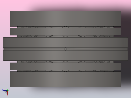 滚针和双向推力圆柱滚子组合轴承 ZARN型_ZARN 90180俯视缩略图