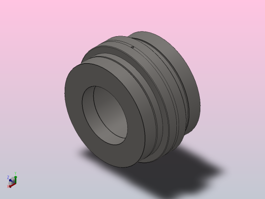 滚针和双向推力圆柱滚子组合轴承 ZARN型_ZARN 90180正等轴测缩略图