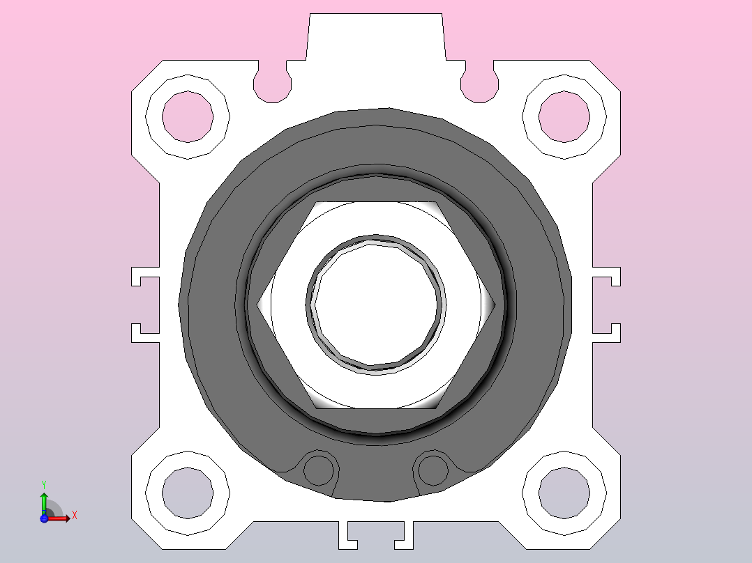 气缸CQ2B40-50DM前视图