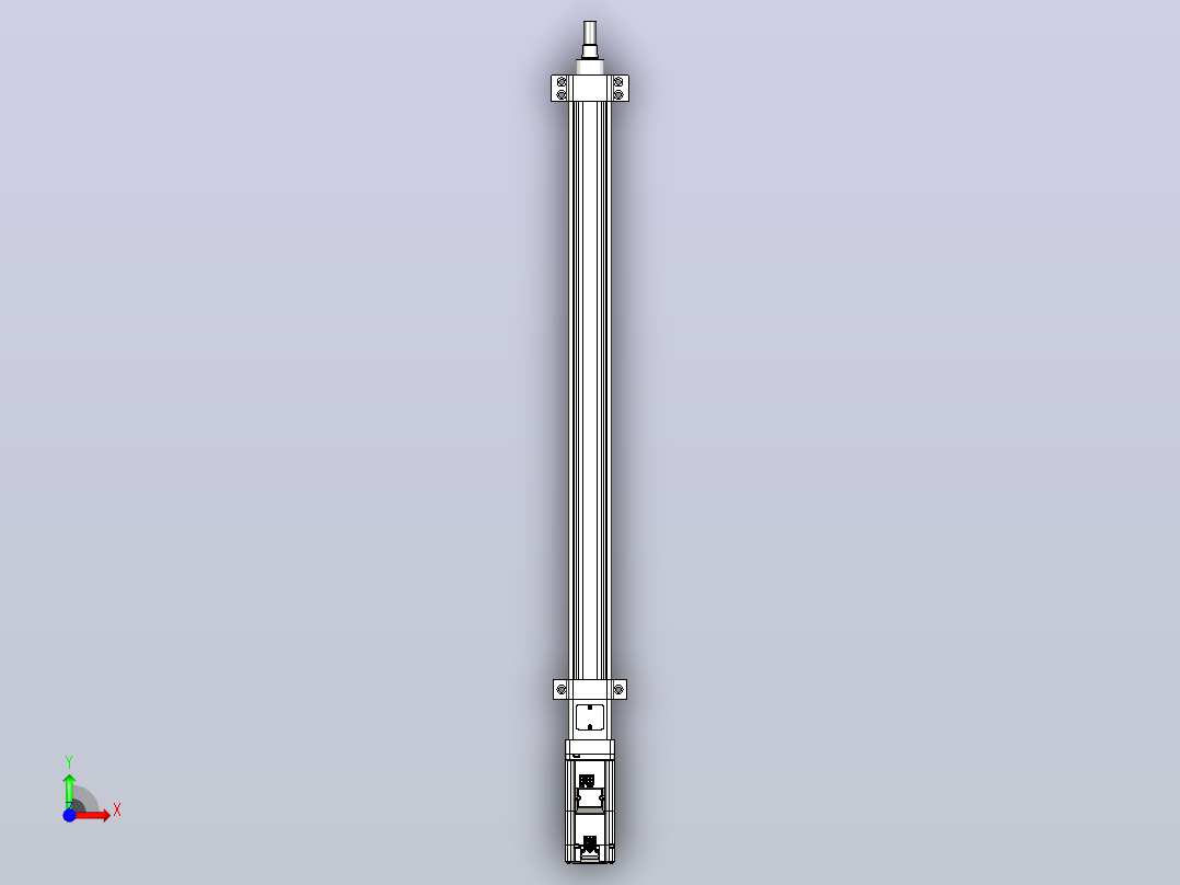 轻载电动缸TPA-ESR40-1210C-L600-M-LB-W-P40-C3前视图