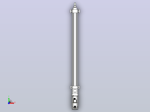轻载电动缸TPA-ESR40-1210C-L600-M-LB-W-P40-C3前视缩略图