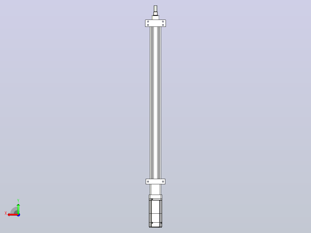 轻载电动缸TPA-ESR40-1210C-L600-M-LB-W-P40-C3后视图