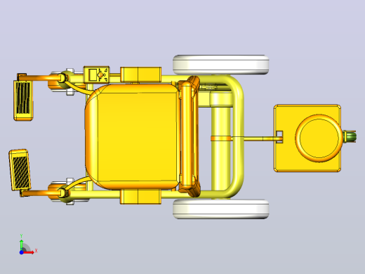 轮椅模型完成前视缩略图