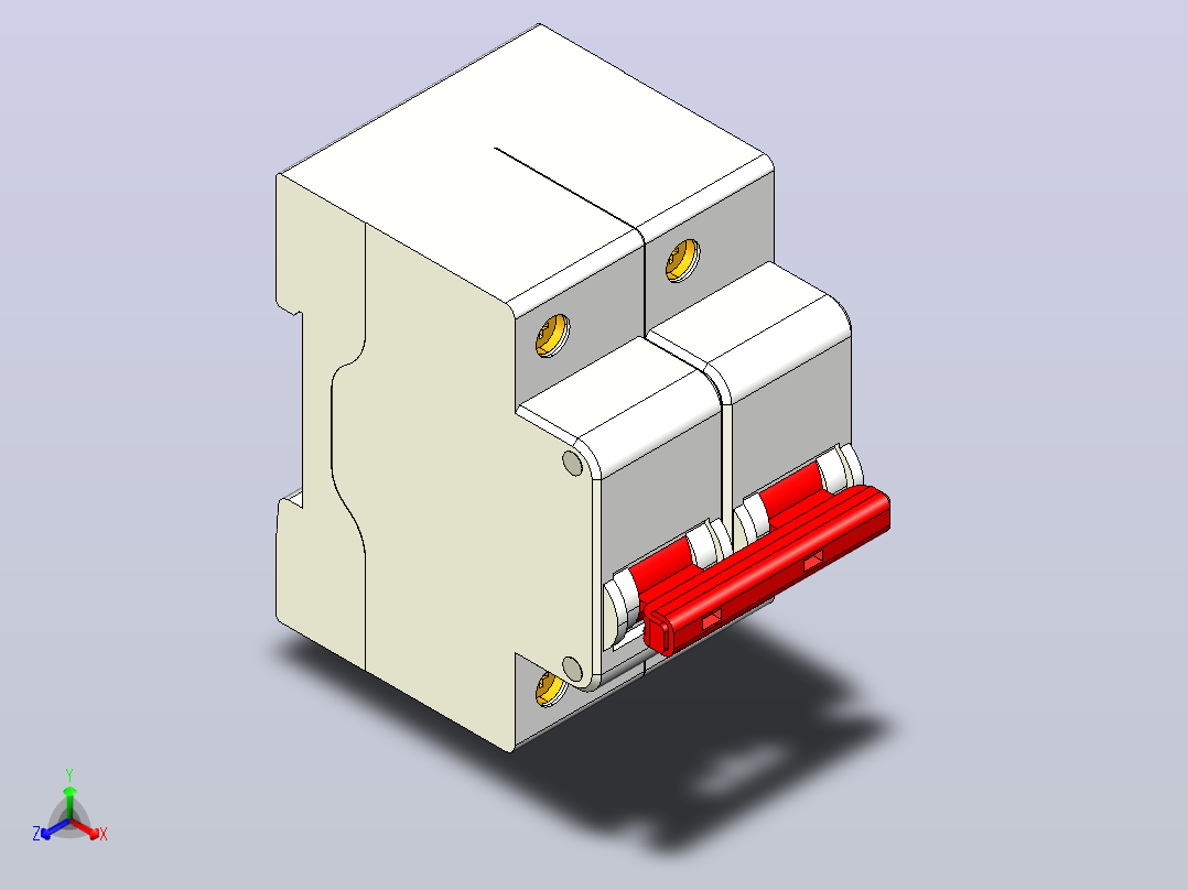 CDB6i-125塑料外壳式断路器[CDB6i1252C63]德力西主视图