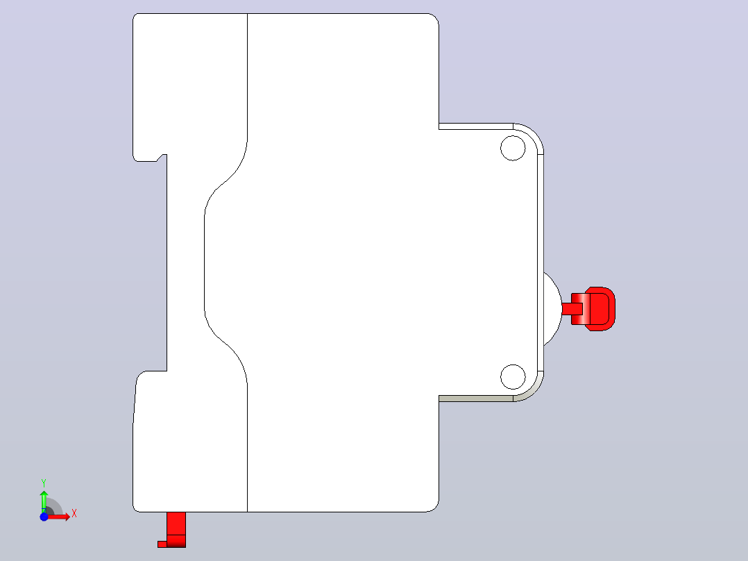 CDB6i-125塑料外壳式断路器[CDB6i1252C63]德力西前视图