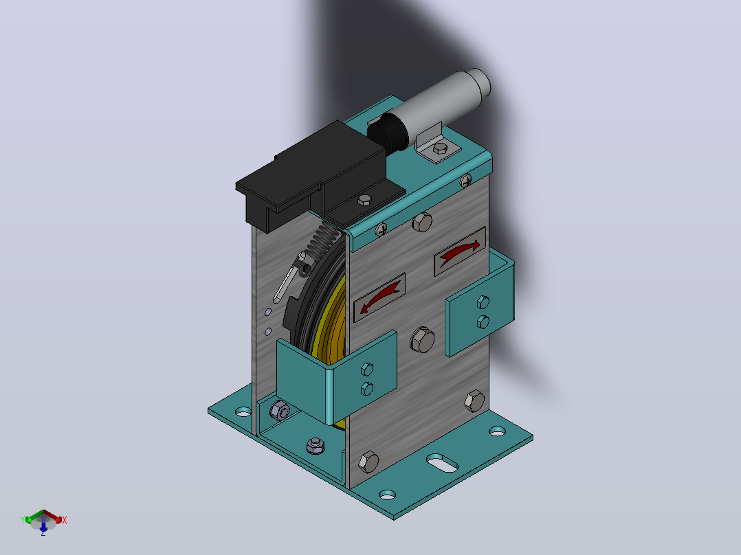 OX-186双向无机房限速器[OX-186 可选DC24V]主视图