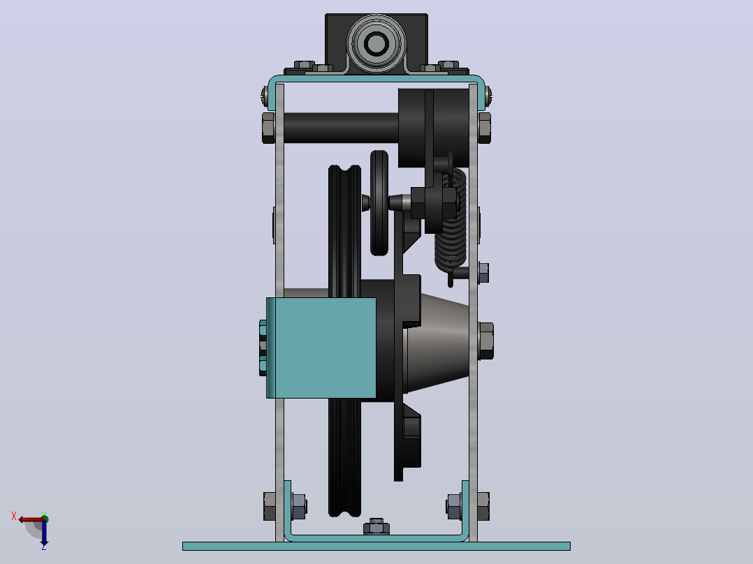 OX-186双向无机房限速器[OX-186 可选DC24V]后视图